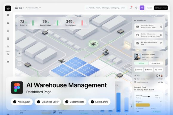 Axis AI Warehouse Management Dashboard: Smart Logistics Visualization