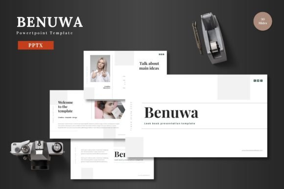 Benuwa Powerpoint Template: A Modern Design Asset